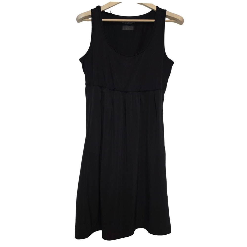 Columbia Omni-Shade Sun Protection Sleeveless Empire Waist Black Dress Small